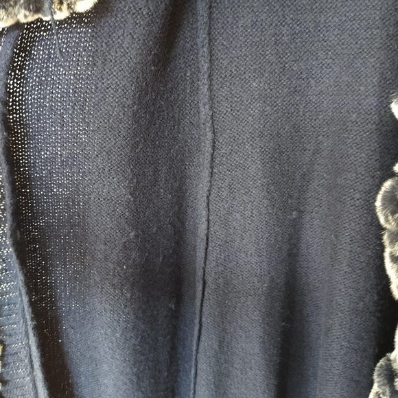 Long Fur-Trim cardigan - Picture 7 of 10